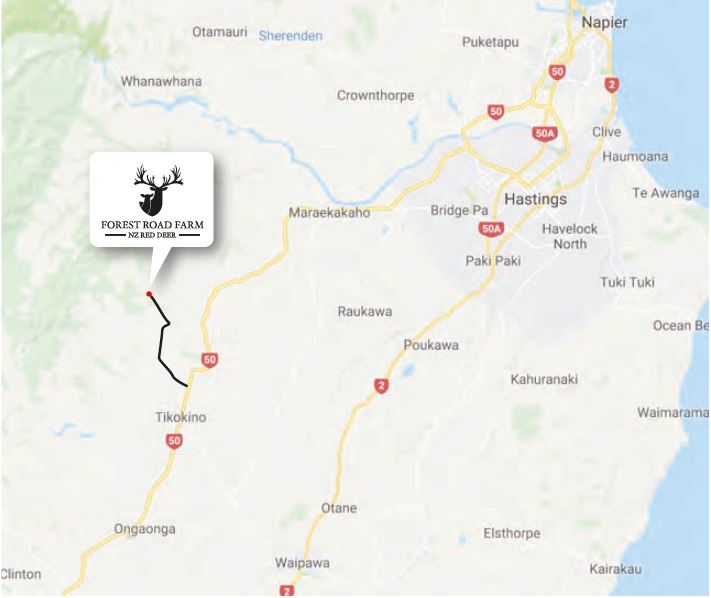 Forest Road Farm - NZ Red Deer Map